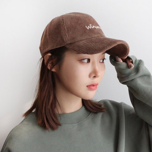 바비수 윈썸 코듀로이 볼캡