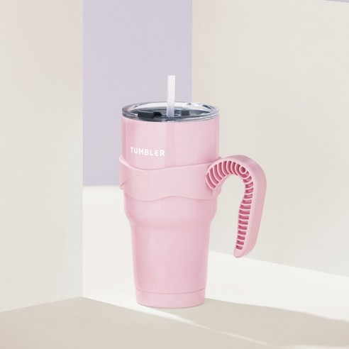 로이첸 대용량 핑크 텀블러 900ml 
컵/텀블러/와인용품