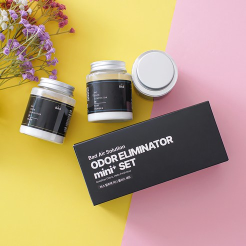집안에 쾌적함과 편안함을 선사하는 BAS 미니 플러스 탈취제 본품 선물세트