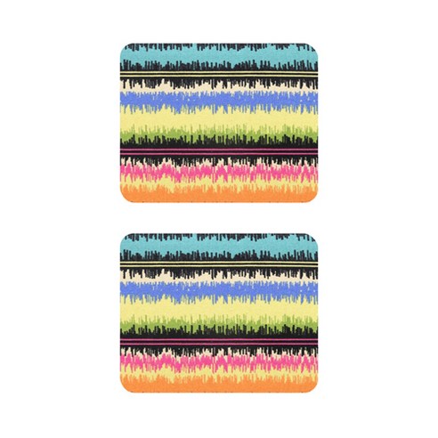 에스닉 보헤미안 보타패턴 캔버스 폴리 마우스 패드 23 x 19 cm, 27, 2개