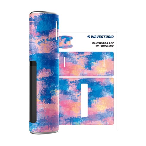 웨이브스튜디오 릴 하이브리드 2.0 스킨 스티커, D-17 WATER COLOR 3, 2개