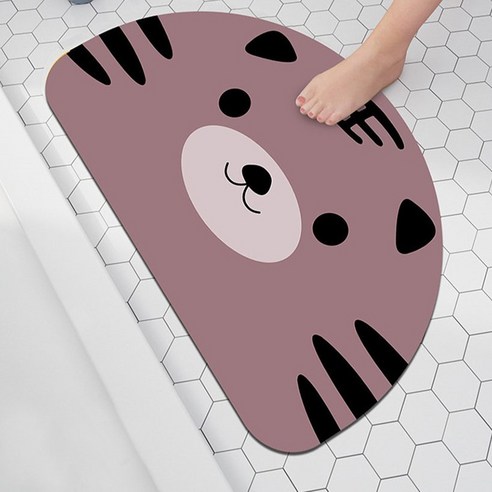 헤이비츠 빨아쓰는 규조토 발매트 미끄럼방지 pvc 주방 매트, 레드