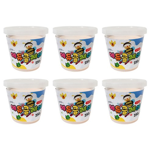 토단교재 에듀클레이 6p, 살색, 250g, 6개
