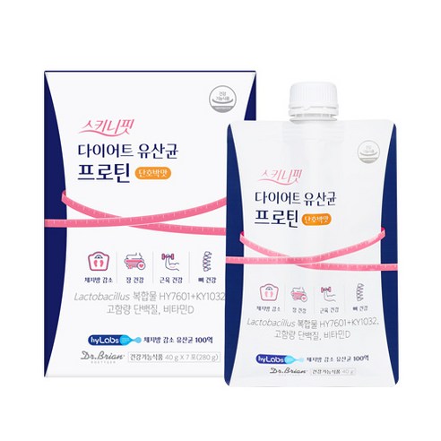 스키니핏 다이어트 100억 유산균 프로틴 7p, 280g, 1개 다이어트식품