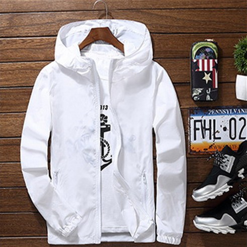 블랙101 남성용 컬러 가폴 후드 바람막이 FC-2318499