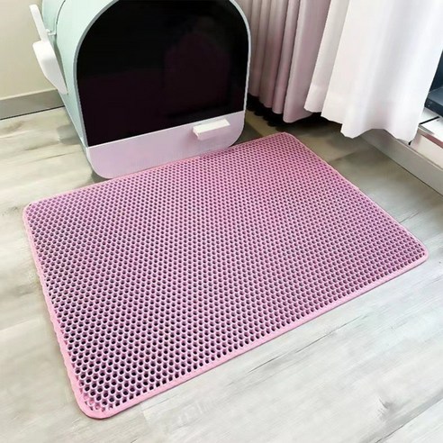 바디보 사막화방지 고양이 벌집 모래 매트, 핑크, 1개
