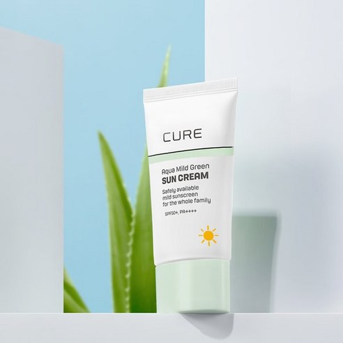 김정문알로에 아쿠아 마일드 그린 선크림 SPF50+ PA++++