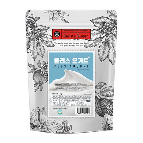 바리스타퀸 플러스 요거트 파우더, 1kg, 1개, 1개