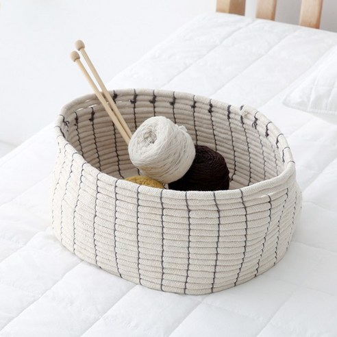 마켓비 KVEILET 패브릭 바구니 15cm, 혼합색상, 1개