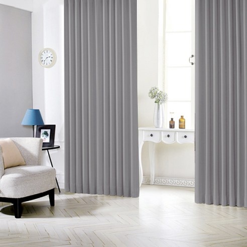 시우데코 샬롯 아일렛형 암막커튼 2p + 커튼끈 2p 세트