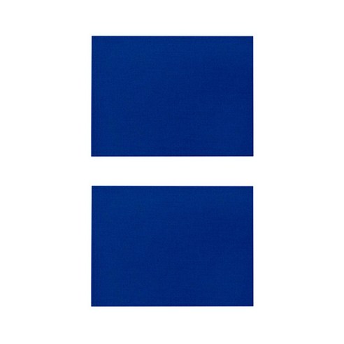 베이직 컬러 방수 린넨 미끄럼방지 플레이스 매트 2P, 023, 42 x 32 cm