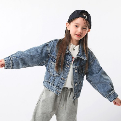 제이키즈 여아용 와디 데님 자켓 J8147