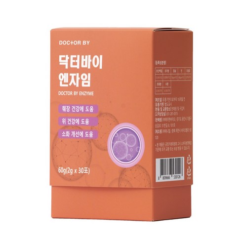 닥터바이 강아지 영양제, 소화기능/췌창/위개선, 1개
