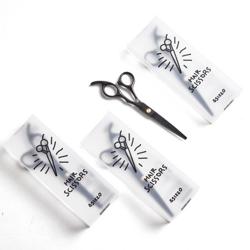 씨조 엣지 크래프트 프로 시저 미용가위 숱형, 1개, 블랙