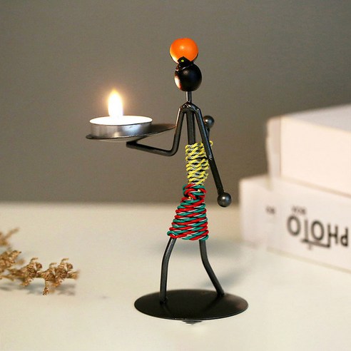 청람 핸드메이드 장식품 캔들홀더, L