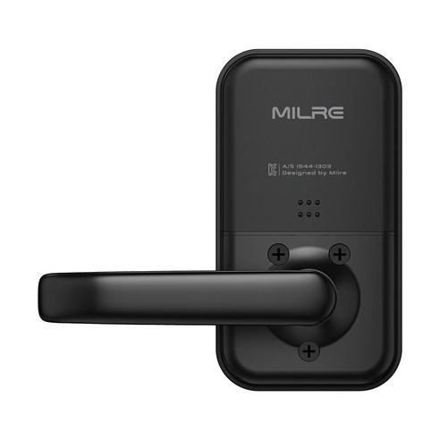 밀레시스텍 무타공 목문 나무문용 디지털 도어락 M-610S + 카드키 3p + 열쇠키 2p 세트, 고객직접설치