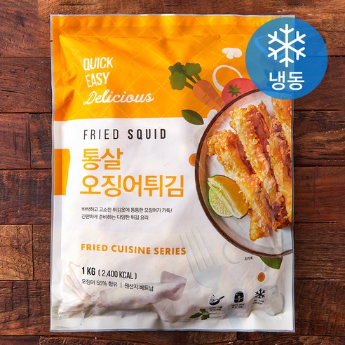 통살 오징어 튀김 (냉동), 1kg, 1개