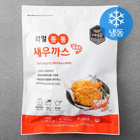 어장금 리얼통통 새우까스 (냉동), 500g, 1개