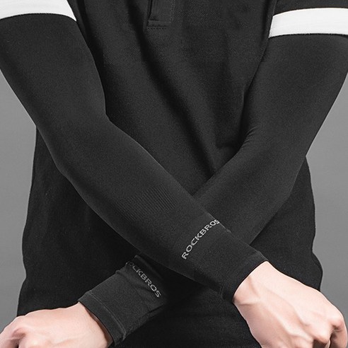락브로스 스포츠암슬리브 자전거 쿨토시 XT9002 2p, 블랙