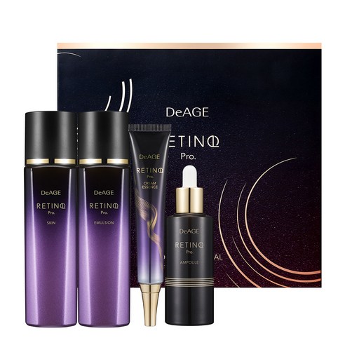 디에이지 레티놀 프로 스킨 120ml + 에멀전 120ml + 앰플 50ml + 크림 에센스 30ml, 1세트