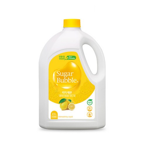 슈가버블 주방세제 리치 레몬, 2.5L, 1개