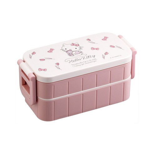 휴대용기 600ml + 젓가락 세트 YZW3AG, 헬로키티, 1세트