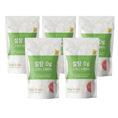 닥터트루 설탕 0g 스키니 스테비아, 350g, 5개