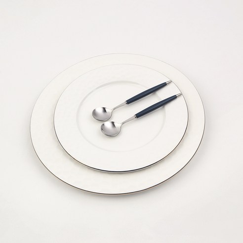 보겐 몽블랑 큐티 커트러리 티스푼, 블루, 2개