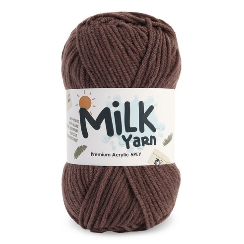 니뜨 밀크얀 뜨개실 50g, 57_코코아, 1개