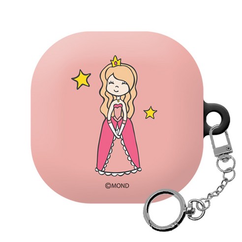 몬드몬드 동화마을 갤럭시버즈 Pro/버즈 라이브 /버즈2 하드 케이스 + 키링, 해적