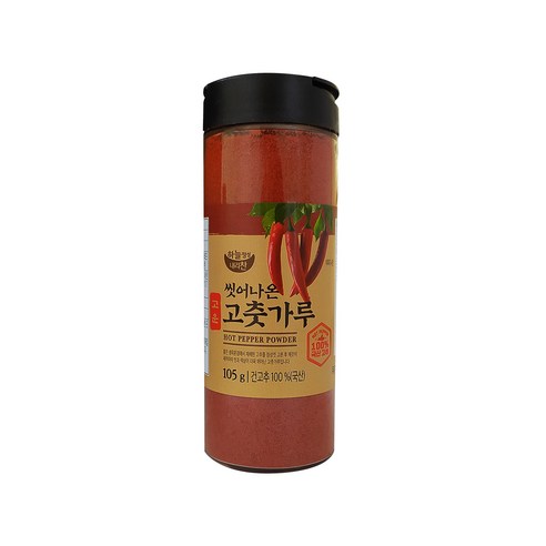 하늘정성내리찬 국산 씻어나온 고춧가루 양념용, 105g, 1개