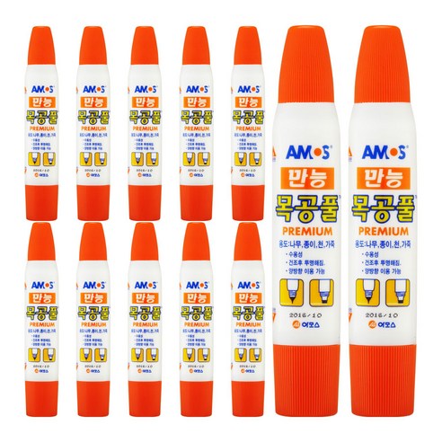 아모스 만능 목공풀 36g, 12개