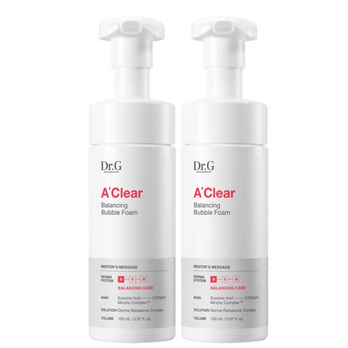 닥터지 에이클리어 밸런싱 버블 폼, 2개, 150ml