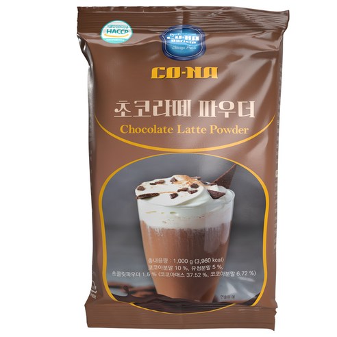 CONA 초코라떼 파우더, 1kg, 6개, 1개입 제티