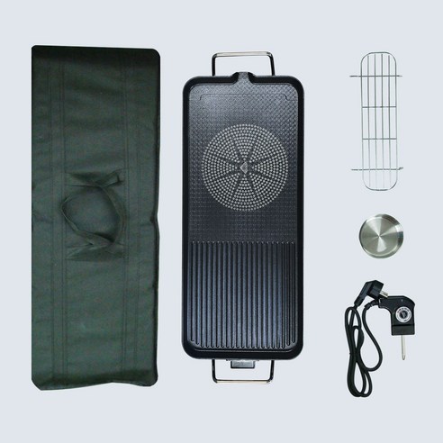 다이아몬드 코팅이 적용된 와이드 그릴 판으로 음식이 달라붙지 않는 대원 전기그릴