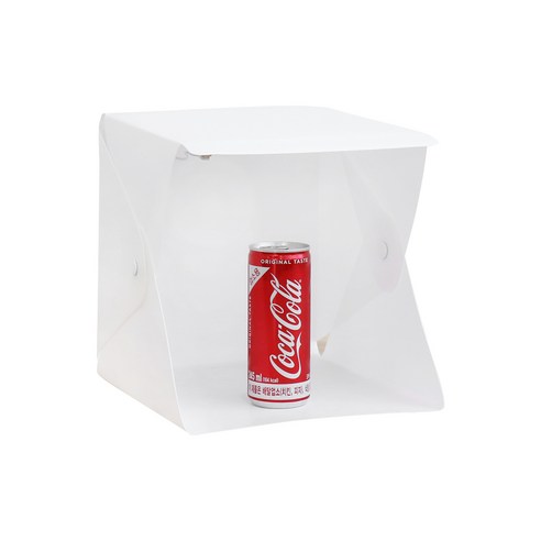 LED 조명 미니 포토박스 + 배경지 6종 세트 대, (대) 40cm LED 2줄, 1개