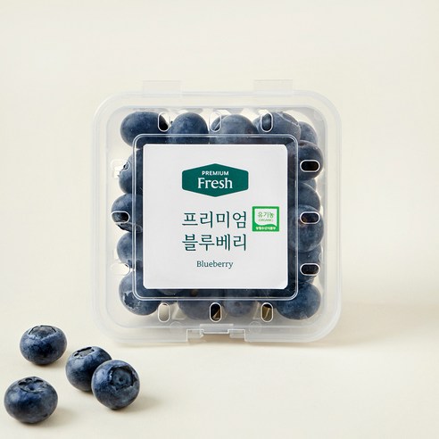 [로켓프레시] 프리미엄 유기농 블루베리 대과, 100g, 1개