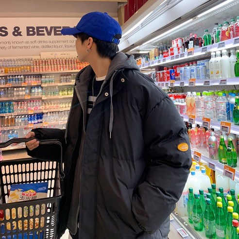 스타빈 남성용 레이어드 후드 루즈 패딩점퍼는 겨울철에 입기에 최적화된 제품