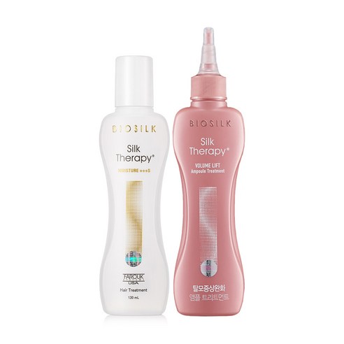 실크테라피 트리플에스 헤어 에센스 130ml + 볼륨 리프트 앰플 트리트먼트 150ml 세트, 1세트