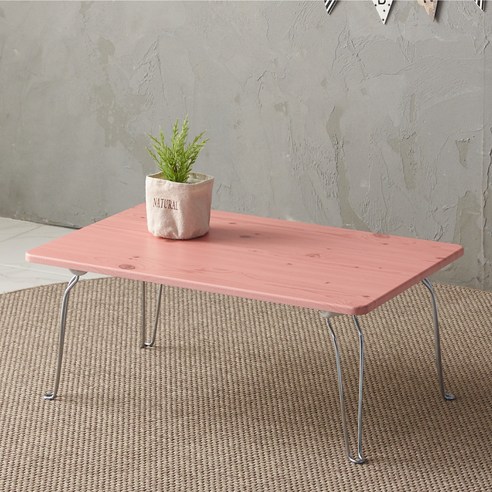 조은세상 스위티 접이식 테이블 600 x 480 x 245 mm, 핑크