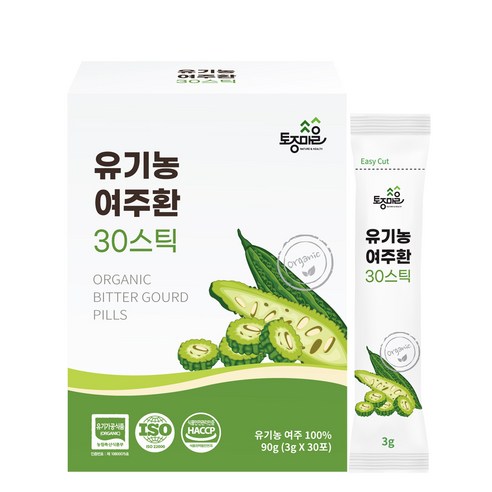 토종마을 유기농 여주환 30p, 90g, 1개