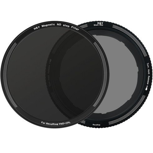 에이치앤와이 레보링 1/8 블랙미스트 + ND400 클립온필터 67-82mm