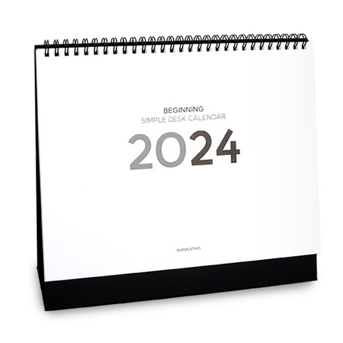 가로다이어리 추천상품 워너디스 2024 비기닝 심플 데스크 가로형 캘린더 A4 소개