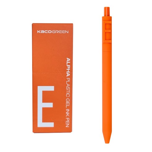 카코 알파 소프트 중성 젤펜 0.5mm, 알파벳 E, 10개