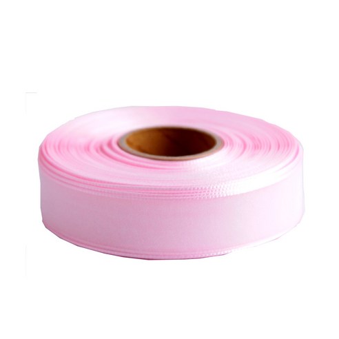 펄오간디 리본끈 25mm, 핑크, 45m