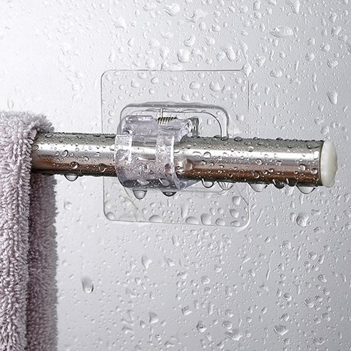 간편하게 설치하는 투명 브라켓 홀더