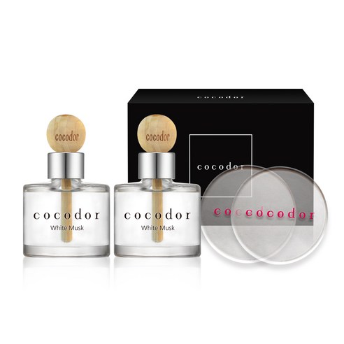 코코도르 우드볼 화이트 머스크 차량용디퓨저 50ml, 1개