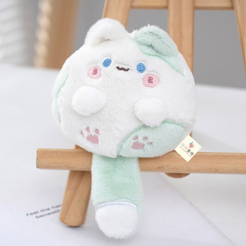 아이끌레 비비 얼룩 고양이 인형 키링, 민트, 1개, 12cm