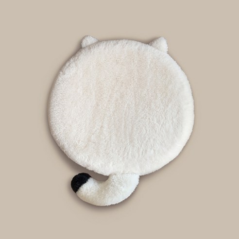 마켓에이 고양이 엉덩이 쿠션, 화이트