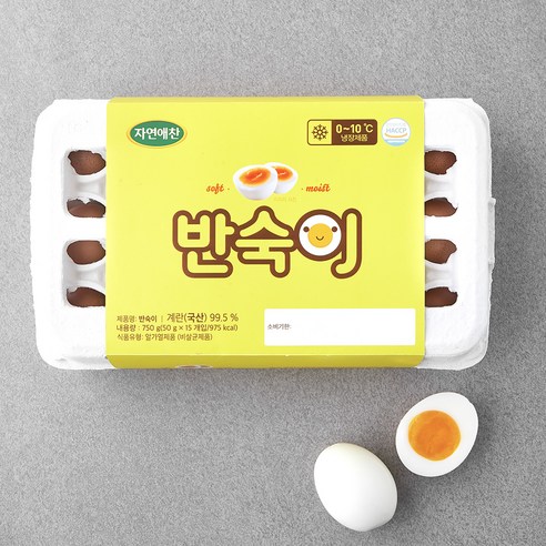 자연애찬 반숙이 750g, 15구, 3개